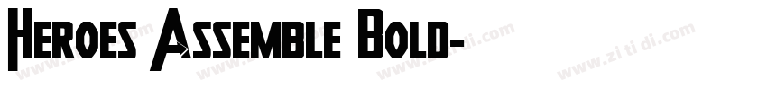 Heroes Assemble Bold字体转换 Heroes Assemble Bold字体转换